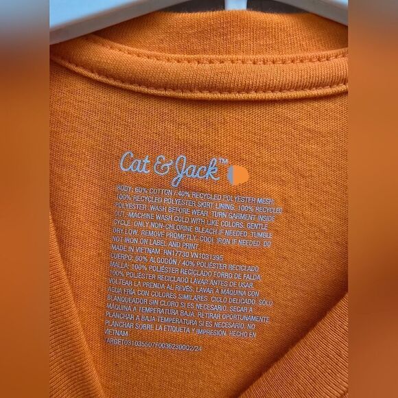 Nwt Cat & Jack Halloween Girl's Tulle Tutu Tunic and Leggings Outfit - Picture 7 of 8